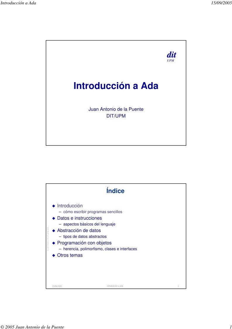 Imágen de pdf Introducción a Ada