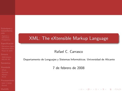 Imágen de pdf XML: The eXtensible Markup Language