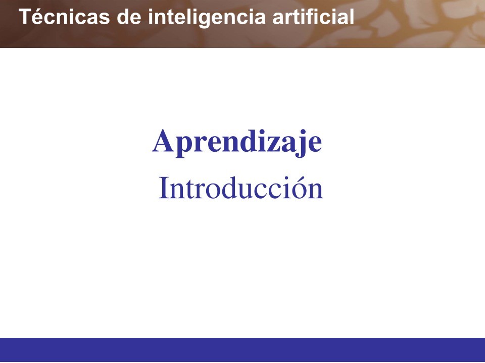 Imágen de pdf Técnicas de inteligencia artificial - Aprendizaje