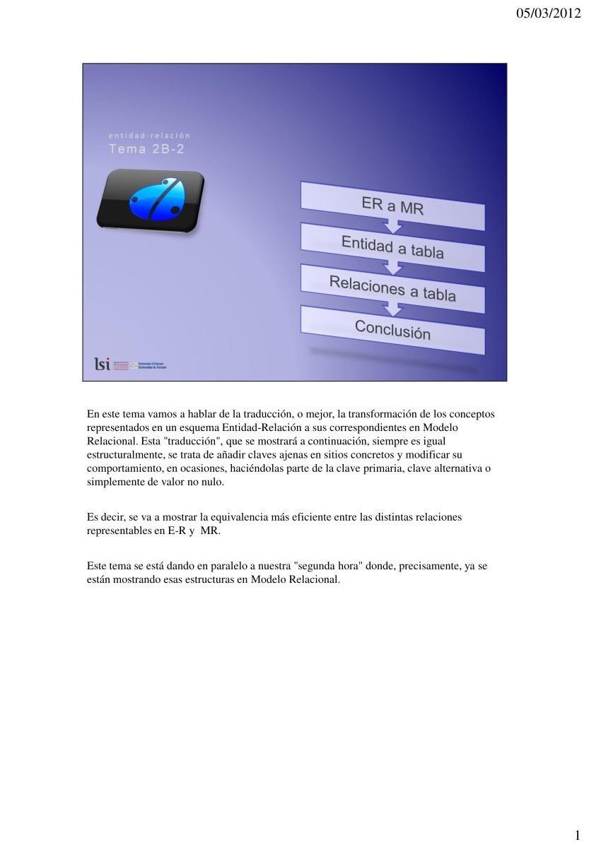 Imágen de pdf Tema 2B-2 - Entidad-relación