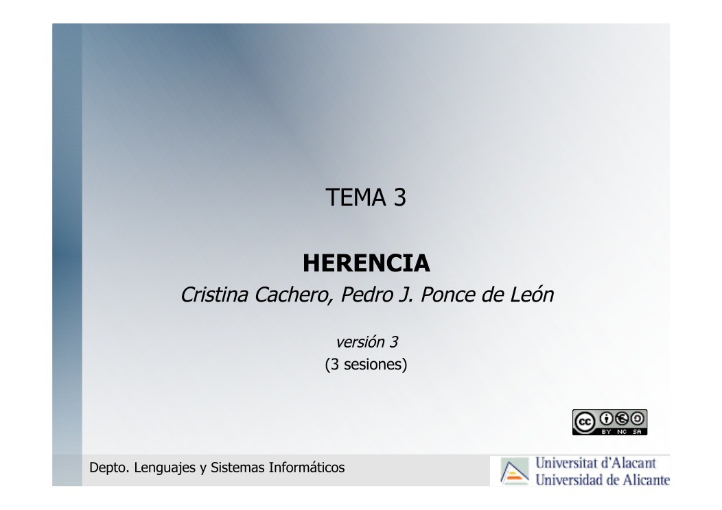 Imágen de pdf Tema 3 - Herencia