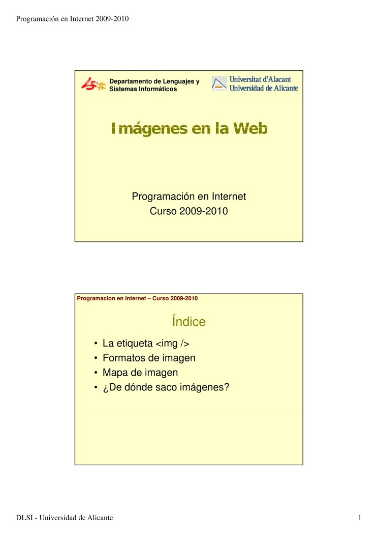 Imágen de pdf Imágenes en la Web