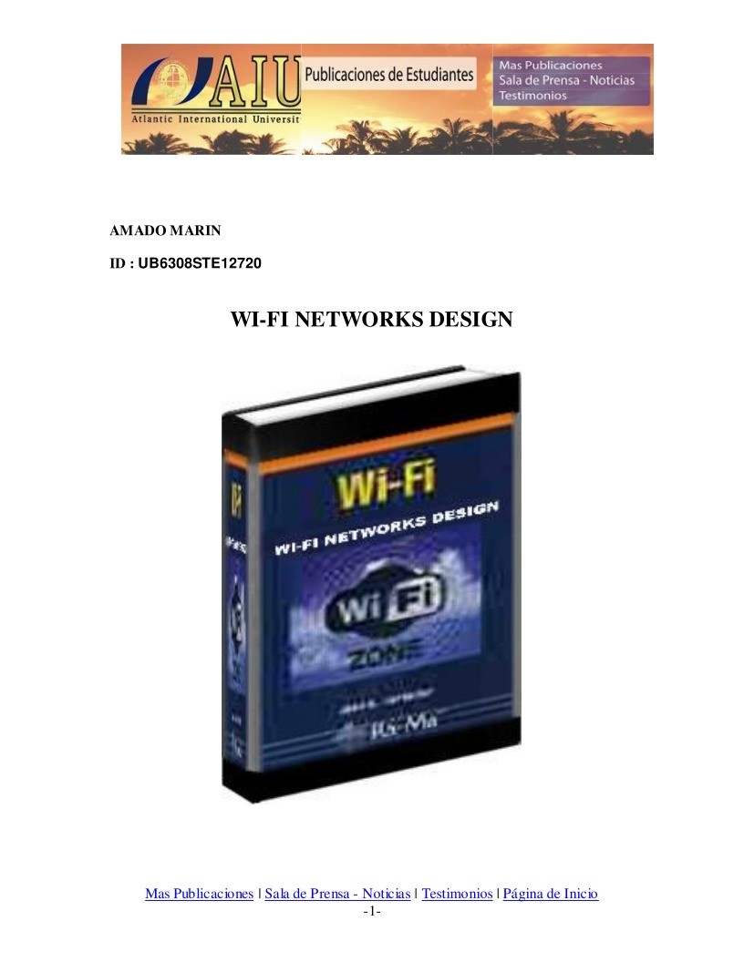 Imágen de pdf Wi-Fi Networks Design