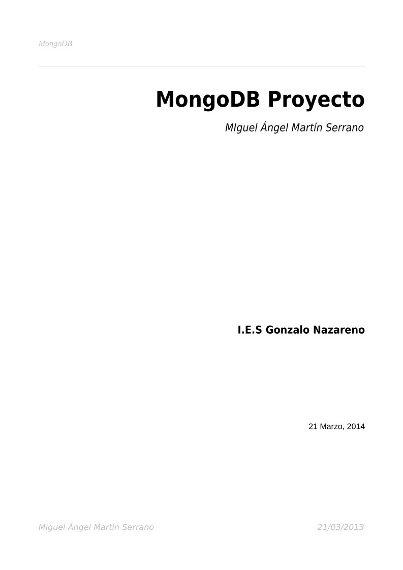 Imágen de pdf MongoDB Proyecto