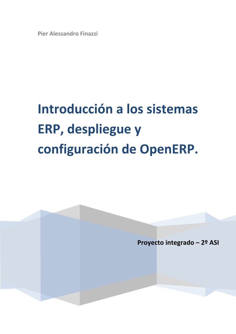 Imágen de pdf Introducción a los sistemas ERP, despliegue y configuración de OpenERP.