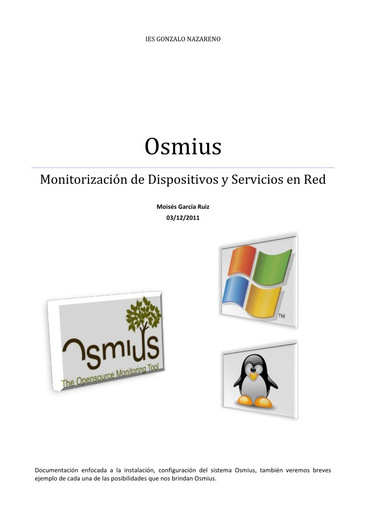 Imágen de pdf Osmius - Monitorización de Dispositivos y Servicios en Red