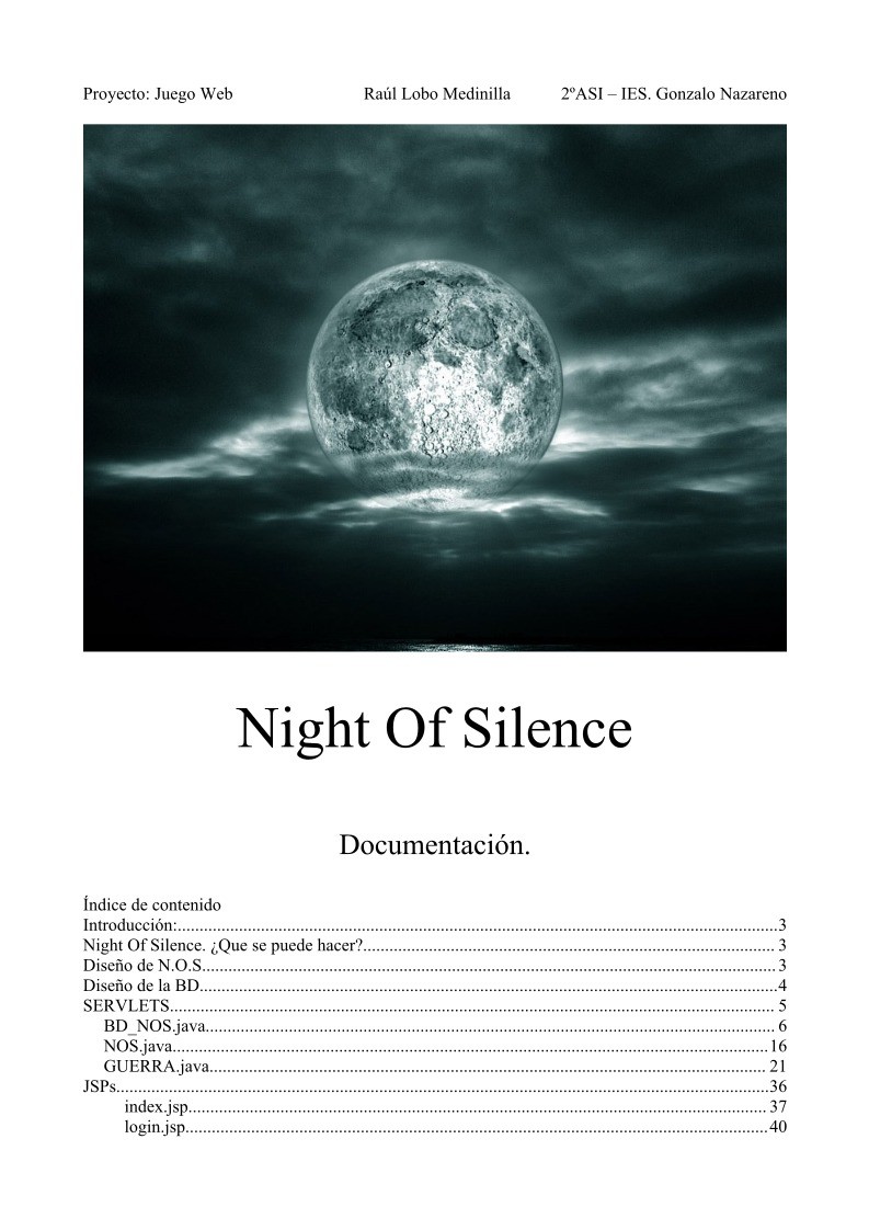 Imágen de pdf Night Of Silence