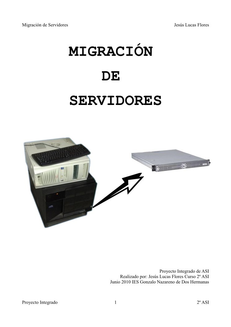 Imágen de pdf Migración de servidores