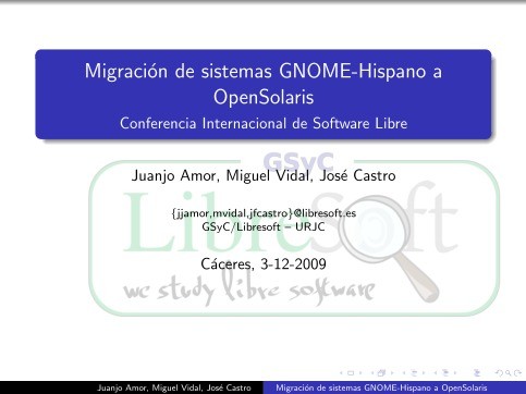 Imágen de pdf Migración de sistemas GNOME-Hispano a OpenSolaris
