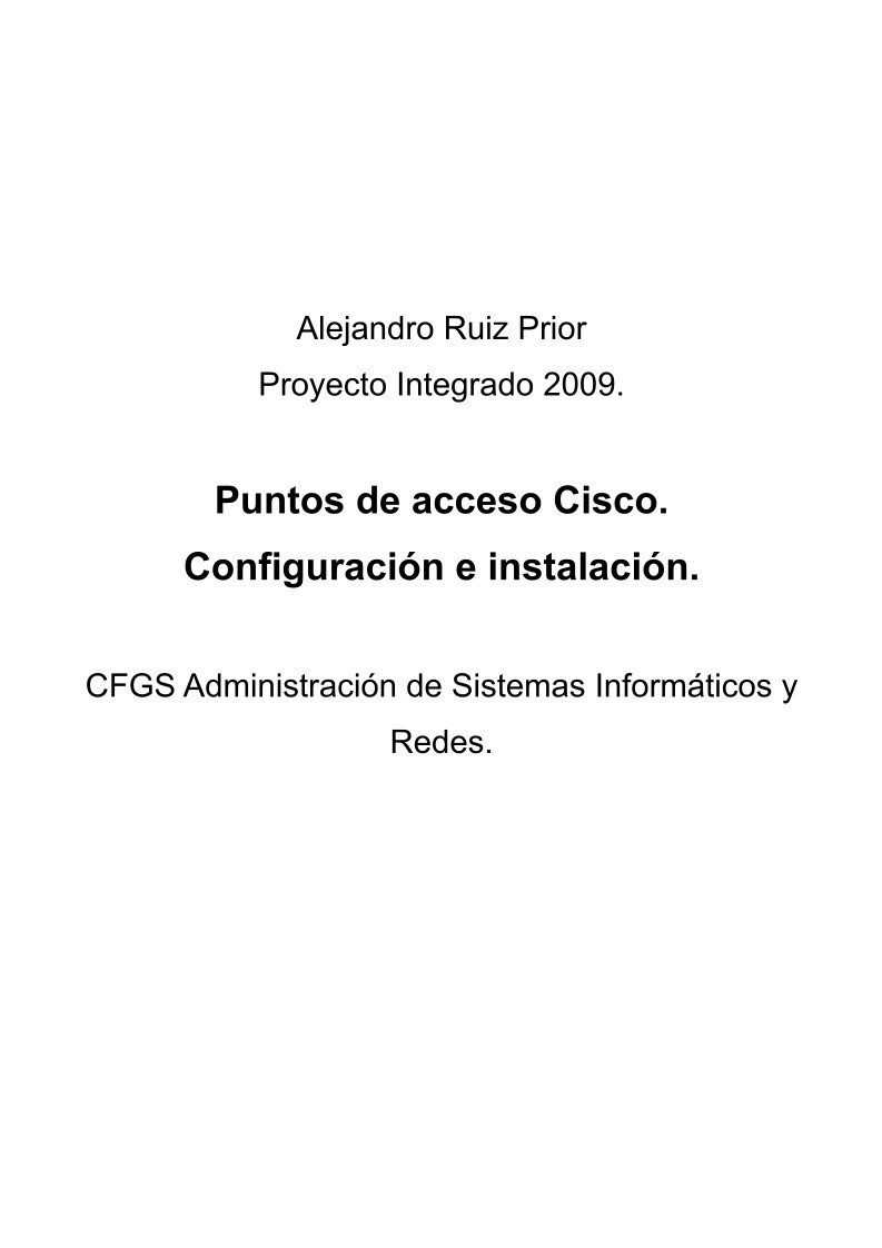 Imágen de pdf Puntos de acceso Cisco. Configuración e instalación