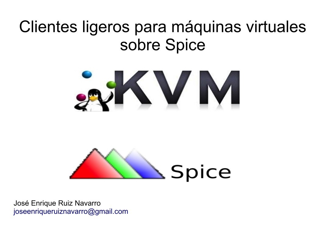 Imágen de pdf Clientes ligeros para máquinas virtuales sobre Spice - KVM