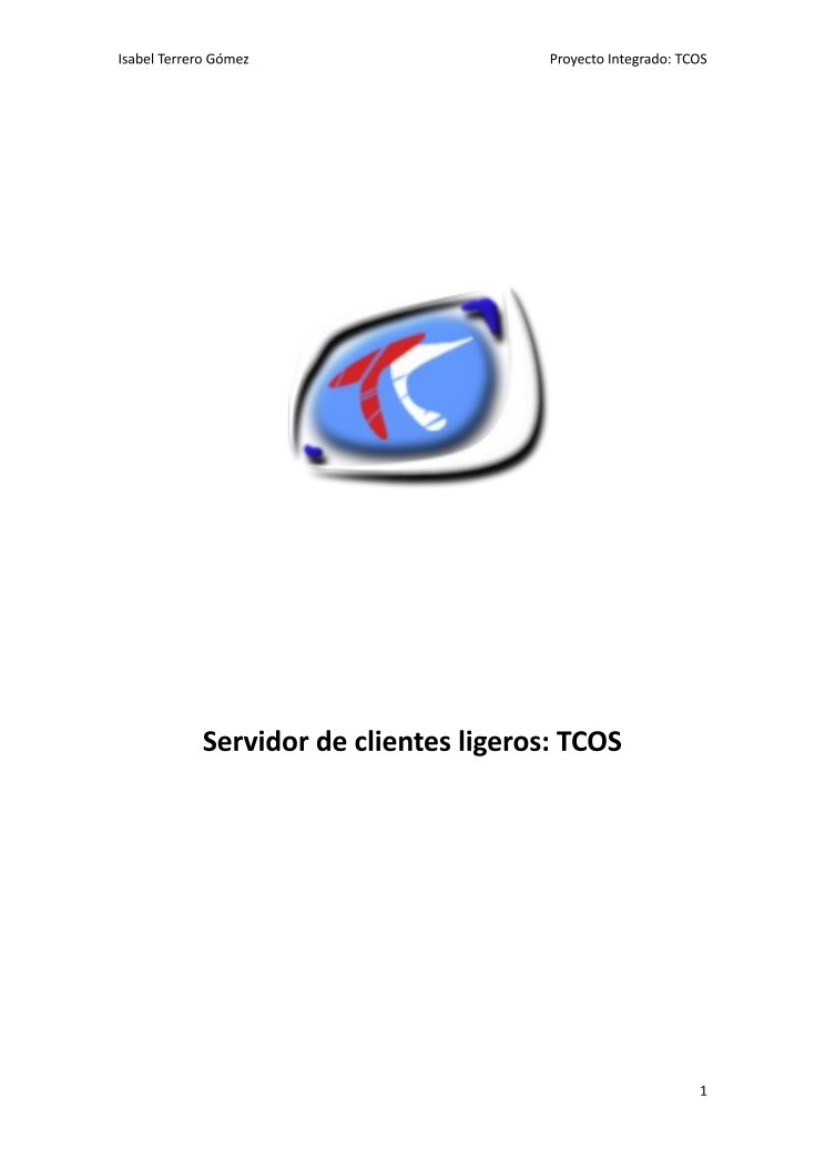 Imágen de pdf Servidor de clientes ligeros: TCOS