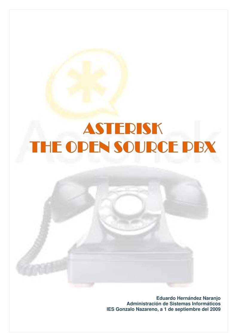 Imágen de pdf Asterisk - The open source PBX