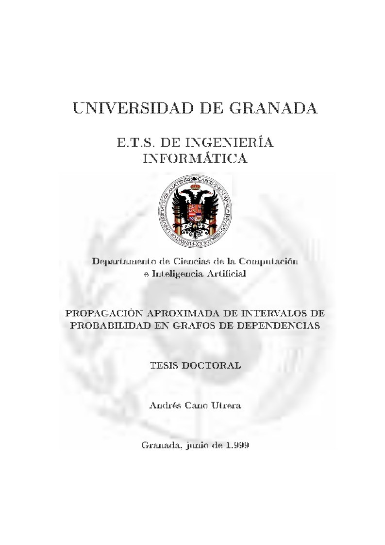 Imágen de pdf PROPAGACIÓN APROXIMADA DE INTERVALOS DE PROBABILIDAD EN GRAFOS DE DEPENDENCIAS