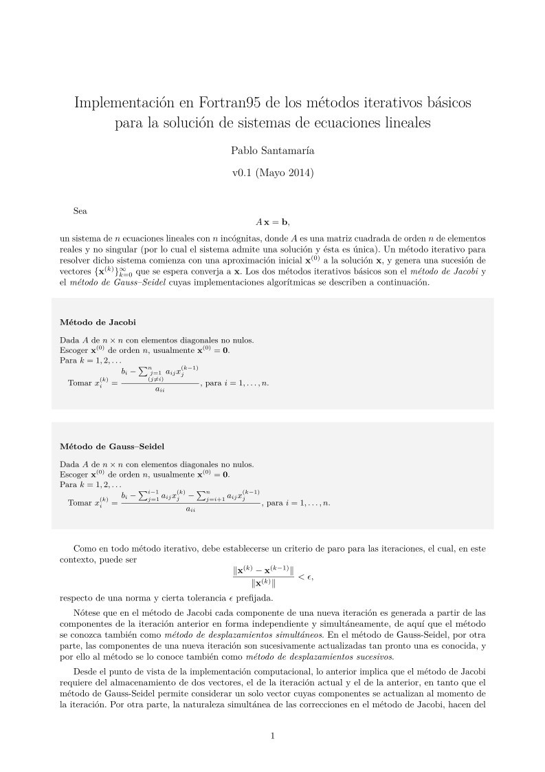 Imágen de pdf Implementación en Fortran95 de los métodos iterativos básicos para la solución de sistemas de ecuaciones lineales