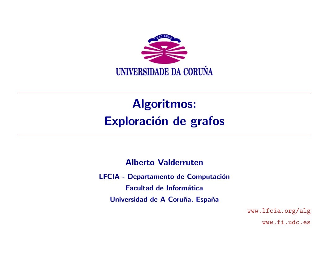 Imágen de pdf Algoritmos: Exploración de grafos