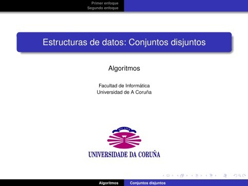 Imágen de pdf Estructuras de datos: Conjuntos disjuntos