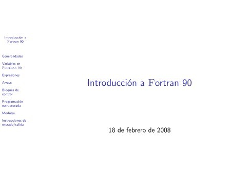 Imágen de pdf Introducción a Fortran 90