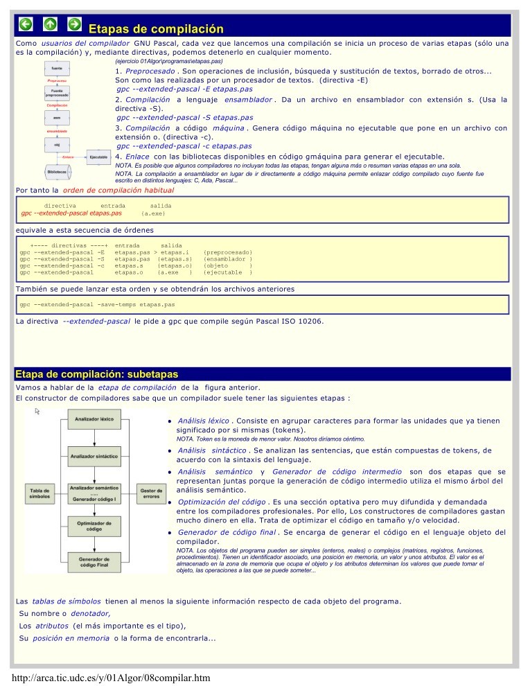 Imágen de pdf etapas de compilación