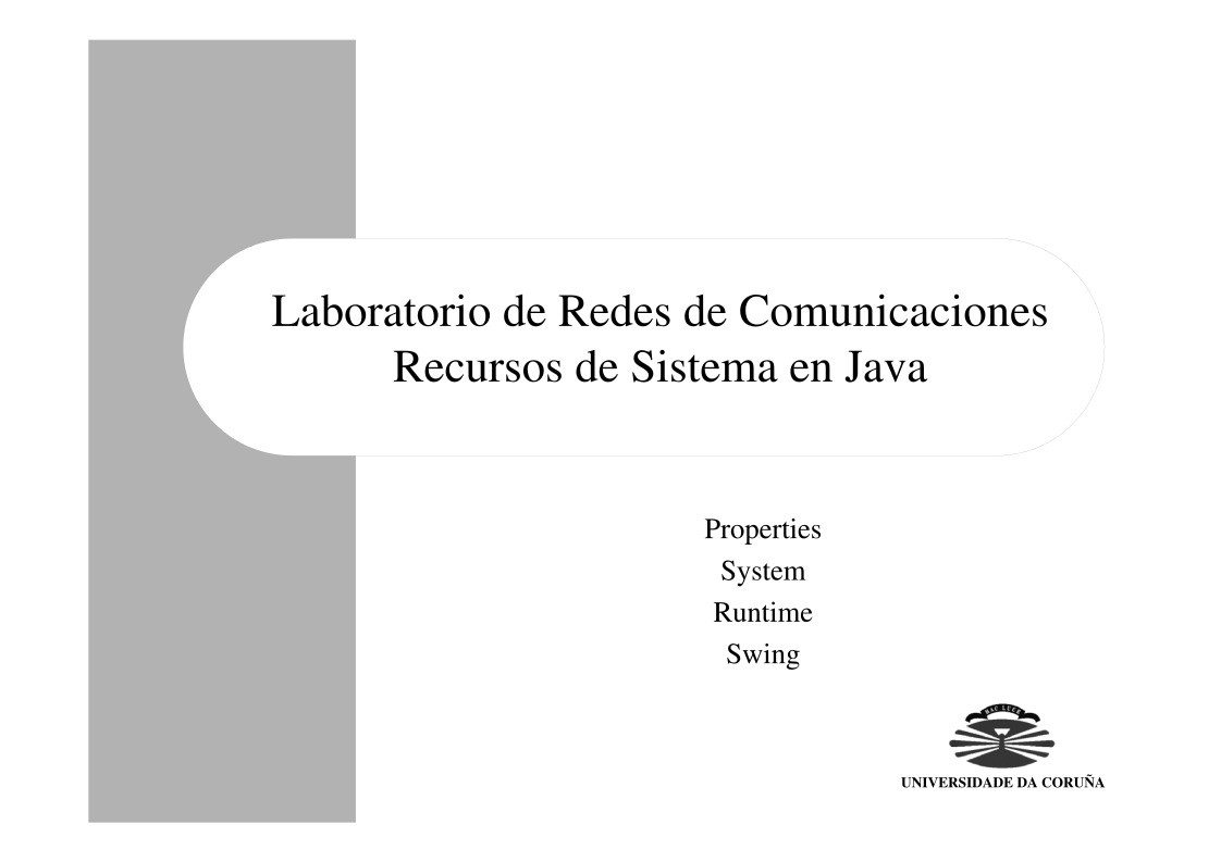 Imágen de pdf Recursos de Sistema en Java - Laboratorio de Redes de Comunicaciones