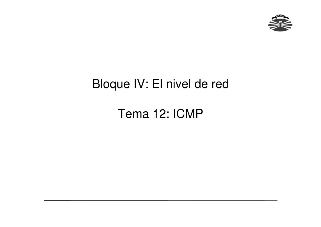 Imágen de pdf Tema 12 - ICMP