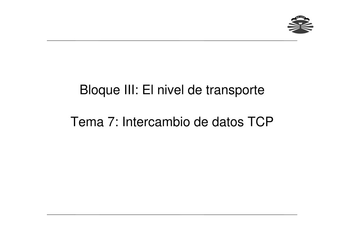 Imágen de pdf Tema 7 - Intercambio de datos TCP