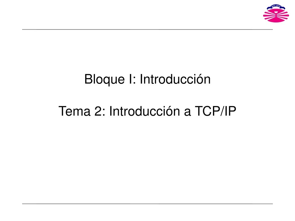 Imágen de pdf Tema 2 - Introducción a TCP/IP