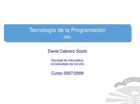 Imágen de pdf JML - Tecnología de la Programación