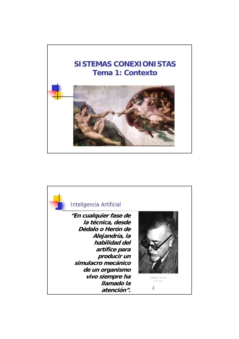 Imágen de pdf SISTEMAS CONEXIONISTAS - Tema 1: Contexto