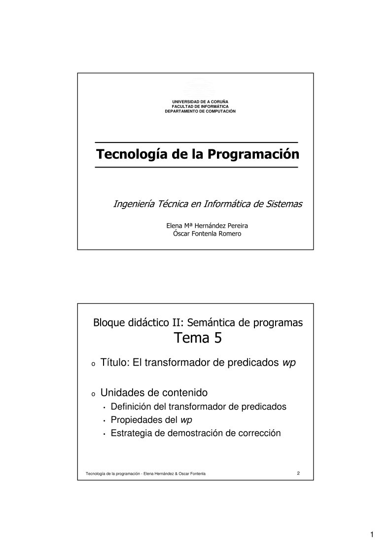 Imágen de pdf Tema 5 - Tecnología de la Programación