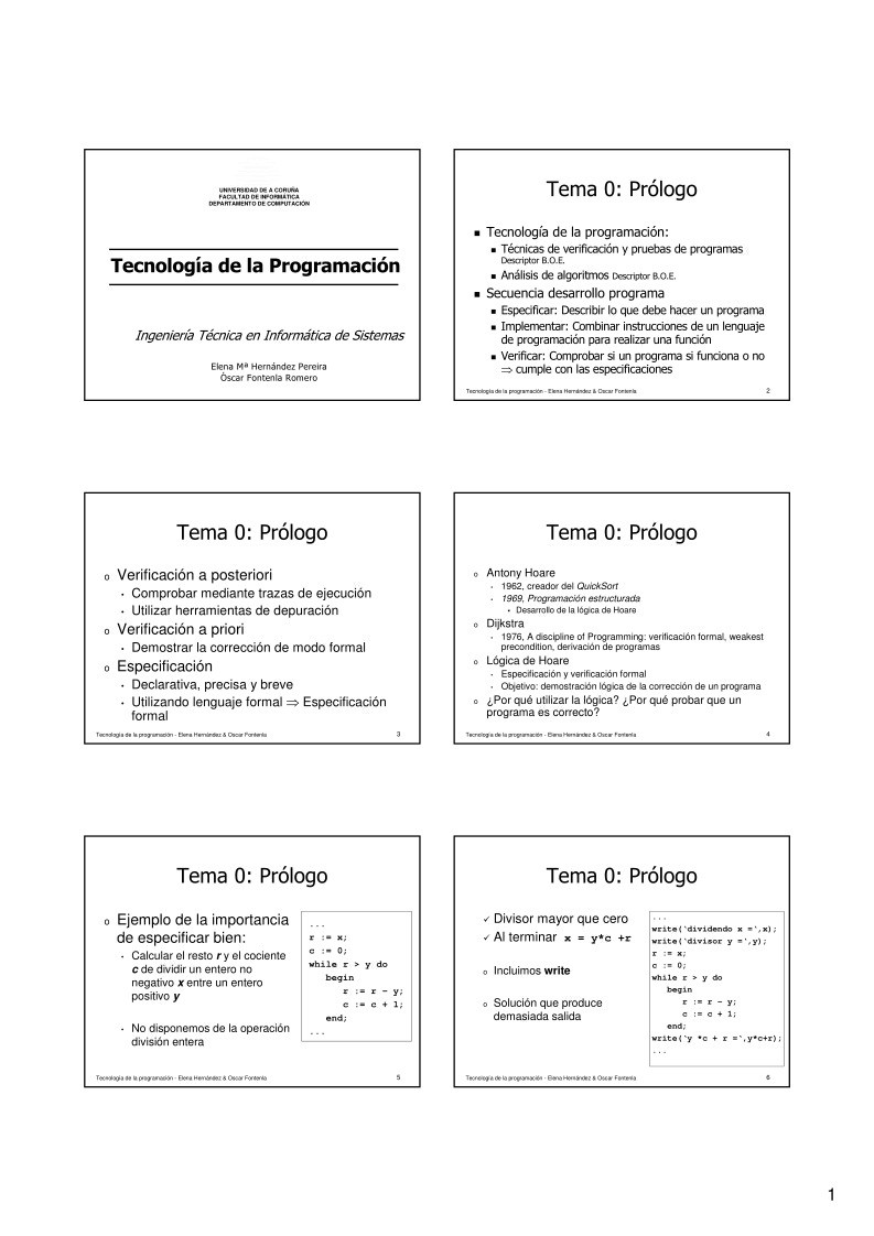 Imágen de pdf Tema 0 - Tecnología de la Programación
