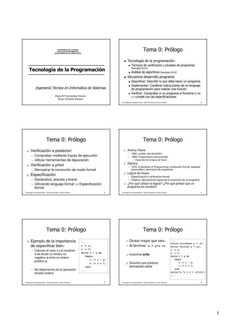 Imágen de pdf Tema 0 - Tecnología de la Programación