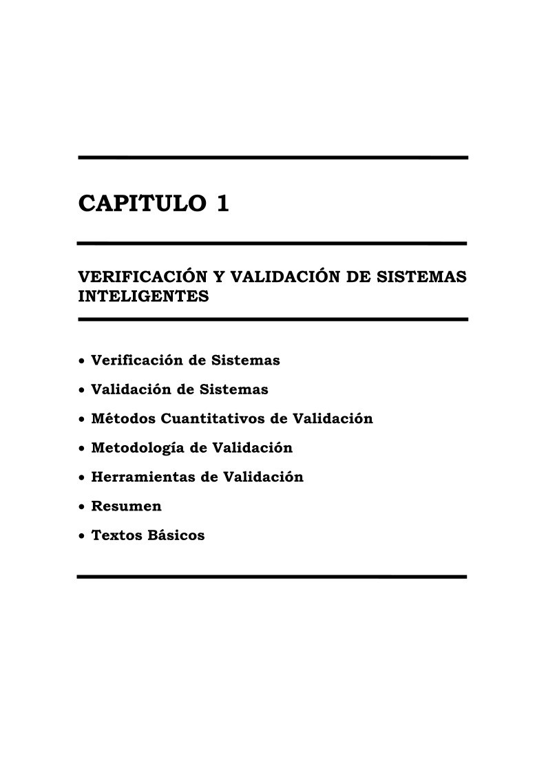 Imágen de pdf Capitulo 1 - Verificación y validación de sistemas inteligentes