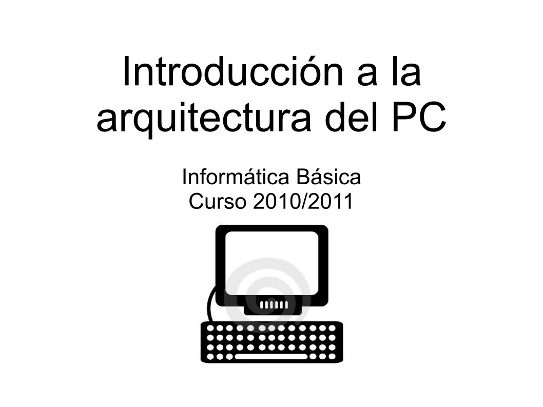 Imágen de pdf Introducción a la arquitectura del PC