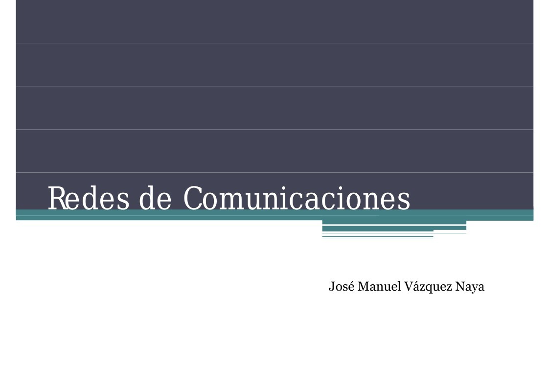 Imágen de pdf Redes de Comunicaciones