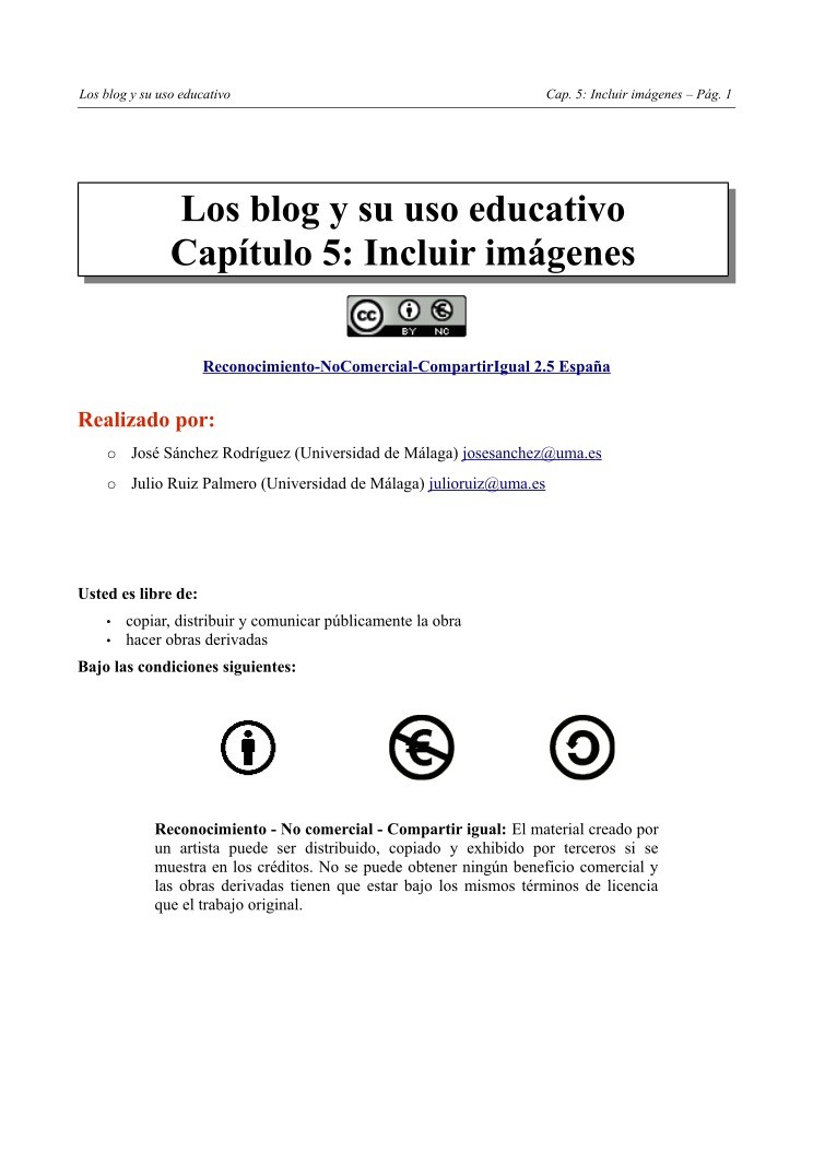 Imágen de pdf Los blog y su uso educativo - Capítulo 5: Incluir imágenes