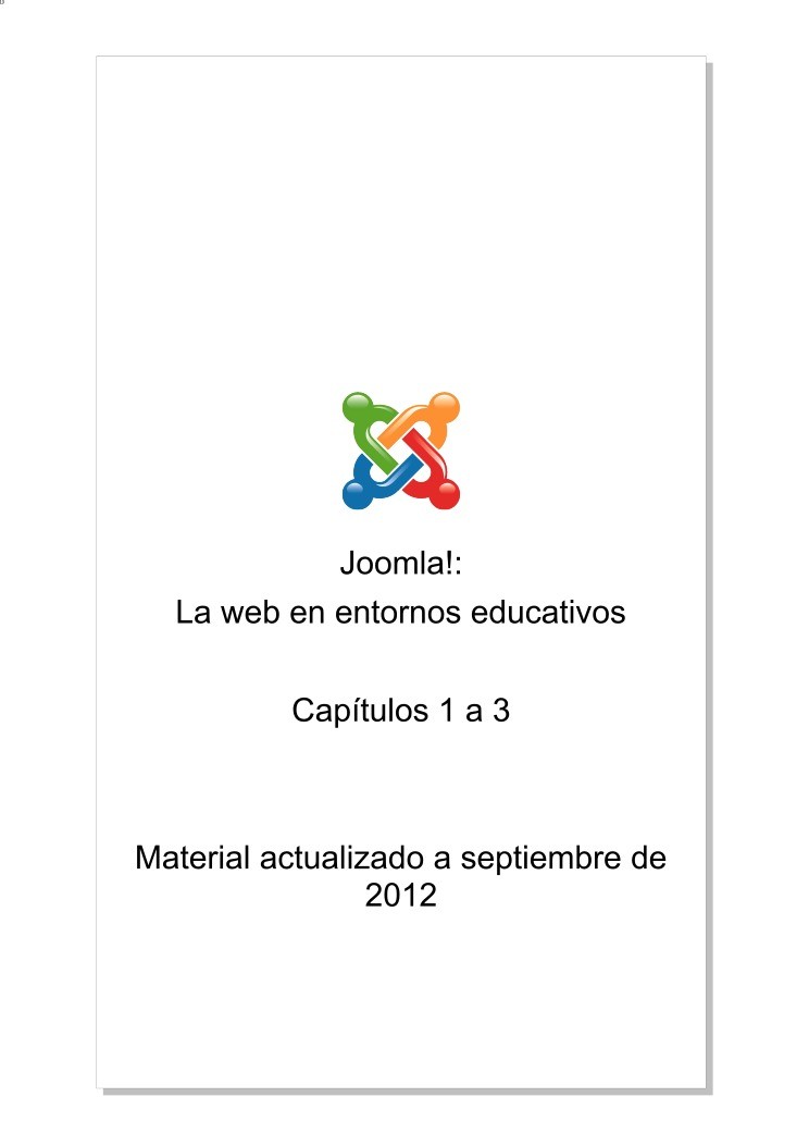 Imágen de pdf Joomla!: La web en entornos educativos Capítulos 1 a 3