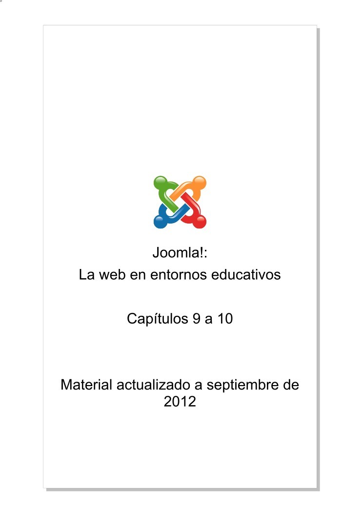Imágen de pdf Joomla!: La web en entornos educativos Capítulos 9 a 10