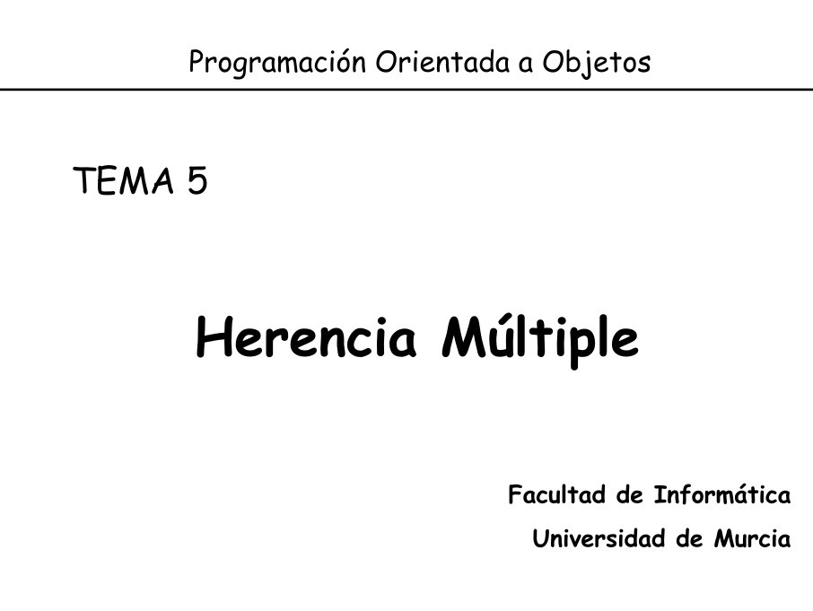 Imágen de pdf TEMA 5 Herencia Múltiple