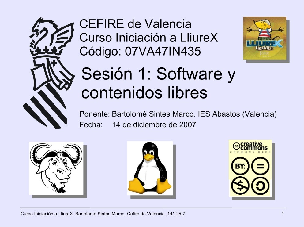 Imágen de pdf Sesión 1: Software y contenidos libres