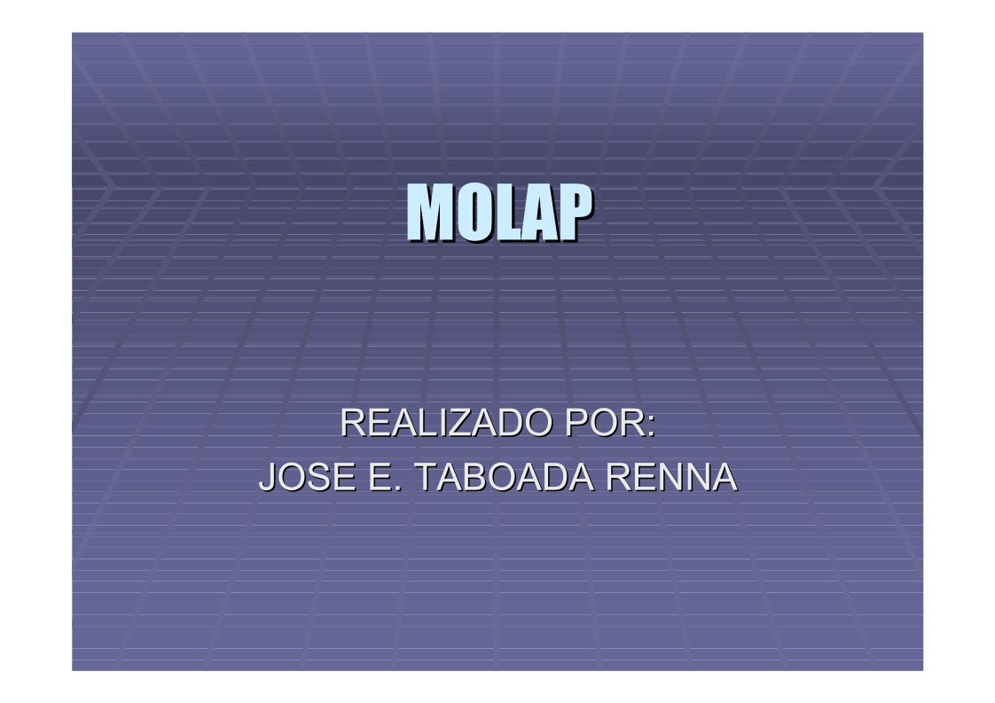 Imágen de pdf MOLAP