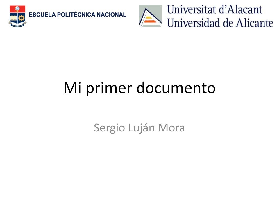 Imágen de pdf Latex - Mi primer documento