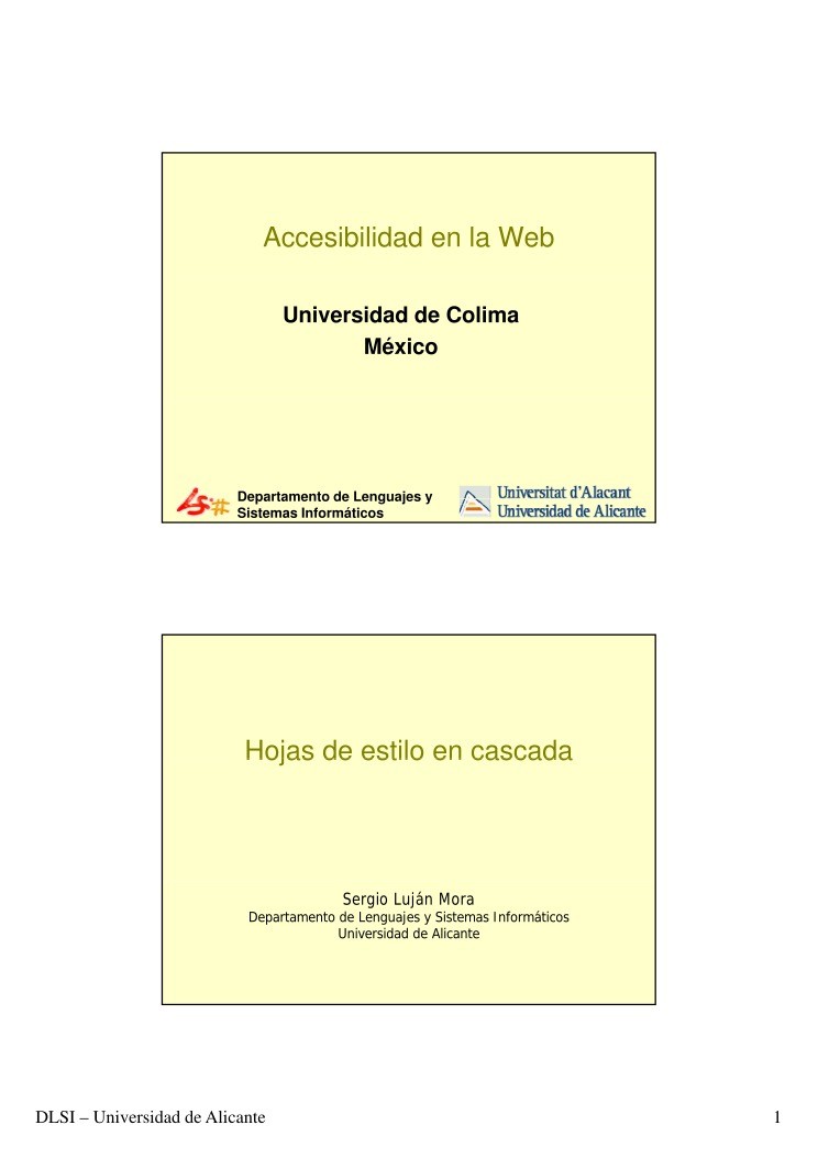 Imágen de pdf Hojas de estilo en cascada - Accesibilidad en la Web