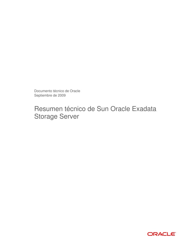 Imágen de pdf Resumen técnico de Sun Oracle Exadata Storage Server