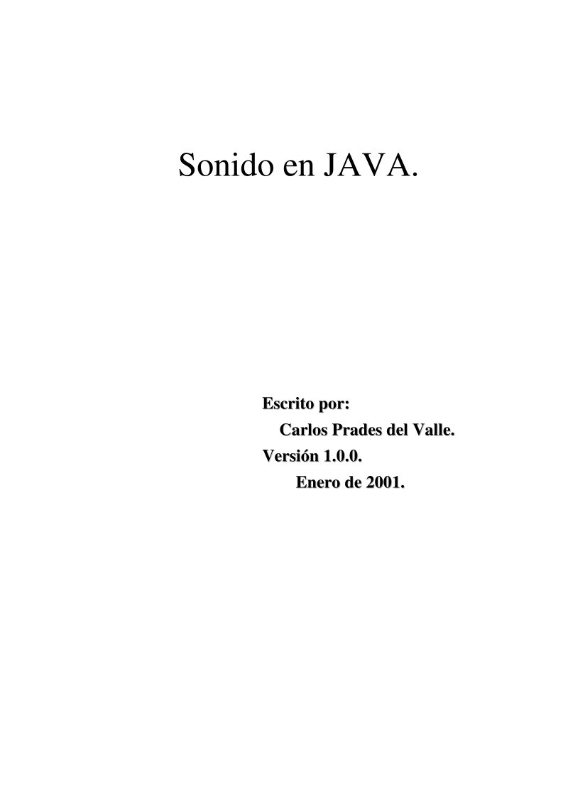 Imágen de pdf Sonido en Java.