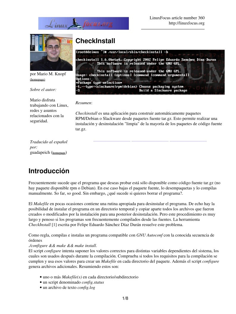 Imágen de pdf CheckInstall