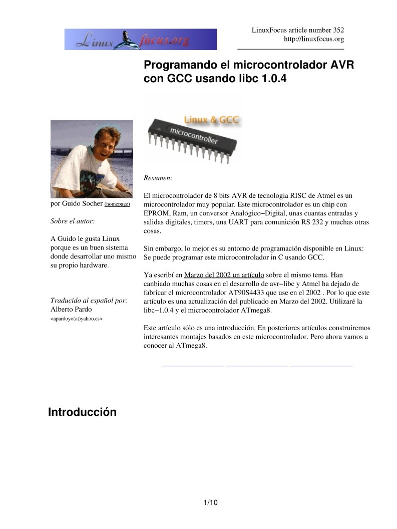Imágen de pdf Programando el microcontrolador AVR con GCC usando libc 1.0.4