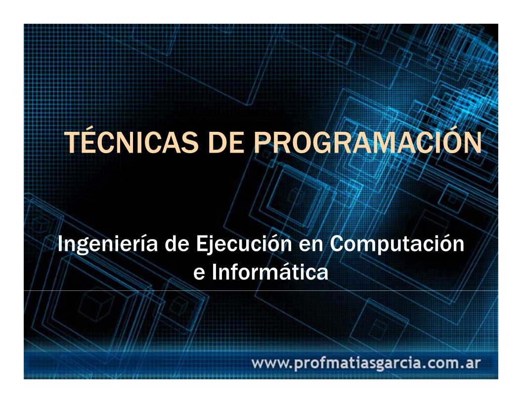 Imágen de pdf Técnicas de Programación