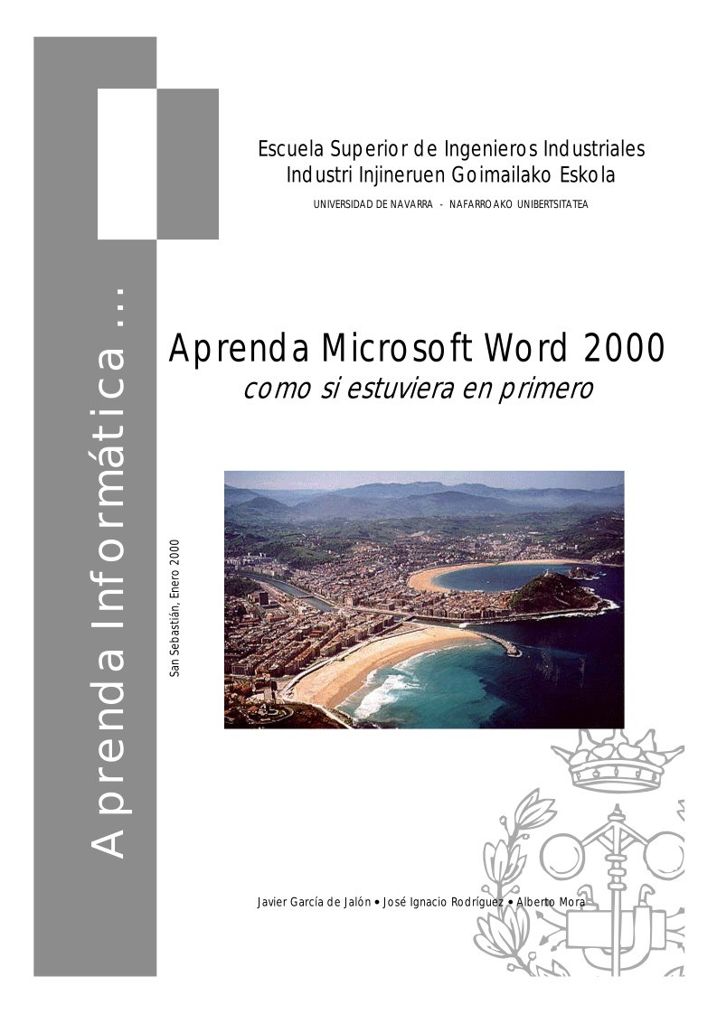 Imágen de pdf Aprenda Microsoft Word 2000 como si estuviera en primero