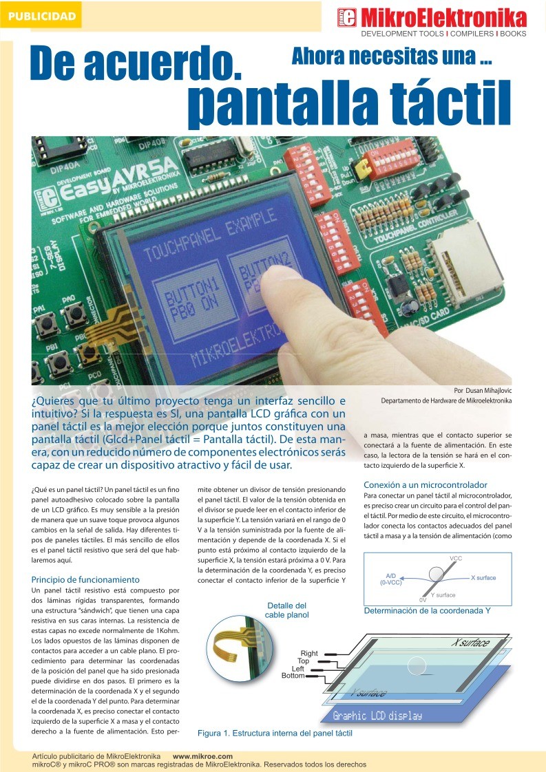 Imágen de pdf MikroElektronika - Touchpanel